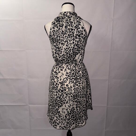 MNG collection leopard print short sleeve dress women’s size 2 - Picture 2 of 8